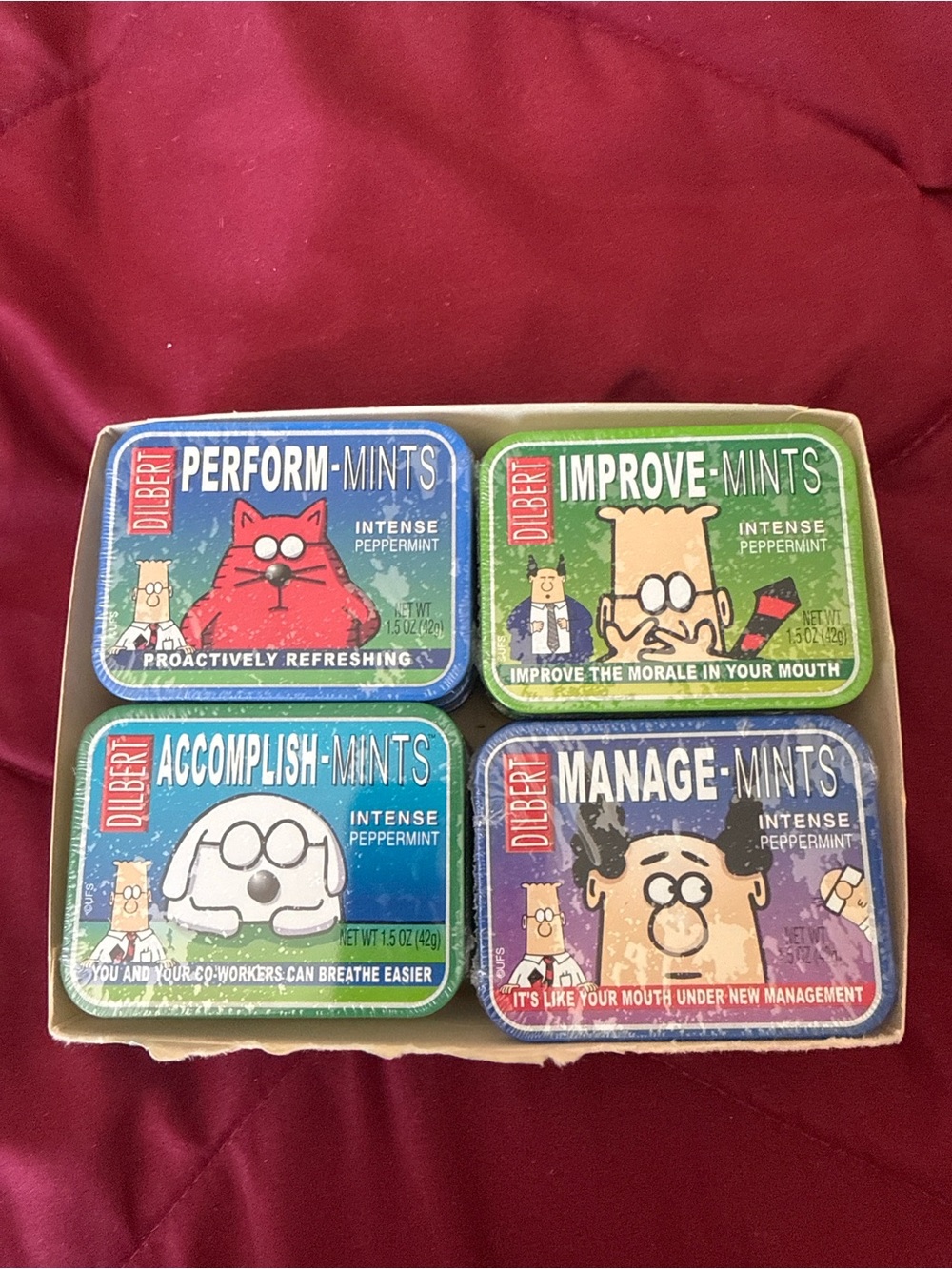 Dilbert Perform/Improve/Accomplish/Manage Mints - Assorted Color Tins
